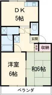 コーポ新井【1階】の間取り