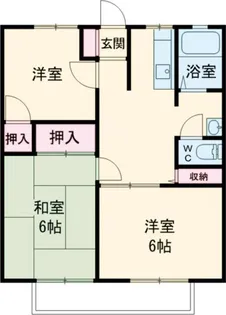 ハイツファミール【2階】の間取り