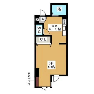 グリーンヒルズA【1階】の間取り
