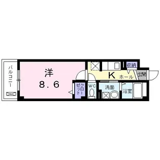 大鳥レジデンス【1階】の間取り