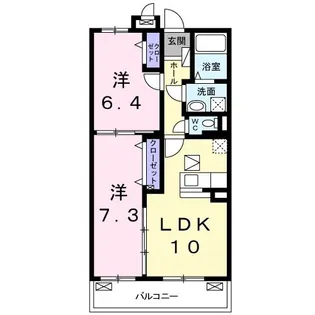 ポンドール【1階】の間取り