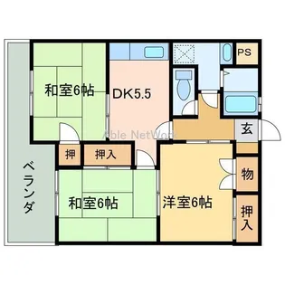 3DKの間取り画像