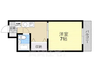 ハウゼ南豊中【4階】の間取り