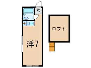 キングスガ-デン神楽坂【1階】の間取り