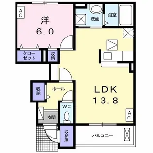 リセスガーデンIV【1階】の間取り