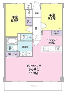 コスモリード学芸大【5階】の間取り