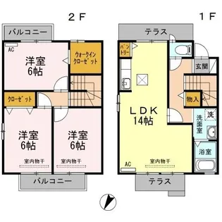 新潟県長岡市平島2【一戸建】の間取り