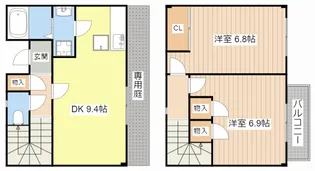 滋賀県長浜市小堀町【一戸建】の間取り