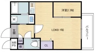 シーエムトワ【2階】の間取り