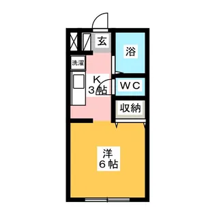 1Kの間取り画像