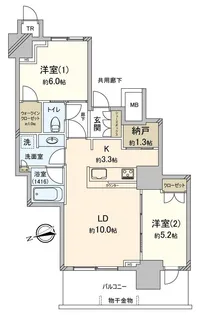 津田沼 ザ・タワー【40階】の間取り