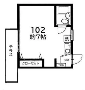 ハイ・ピュア野沢【1階】の間取り