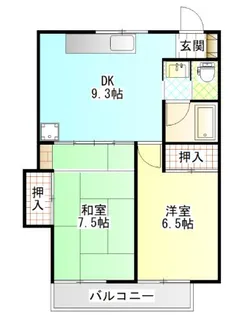 ローズガーデンA【2階】の間取り