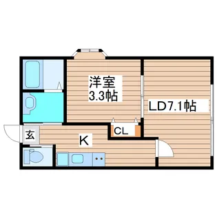 キャピタルサトウ【1階】の間取り