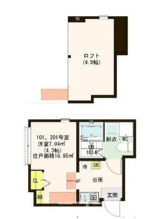 Cayman Terrace【1階】の間取り