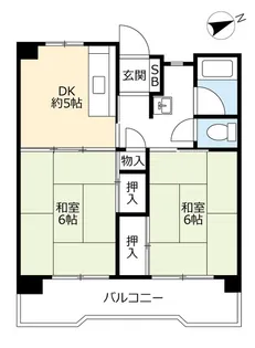 UR新下関【7階】の間取り