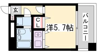 パークプラザ鷹取【6階】の間取り