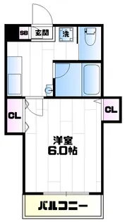 ヒルズ国立15【2階】の間取り