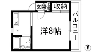 リバーサイド石橋【2階】の間取り