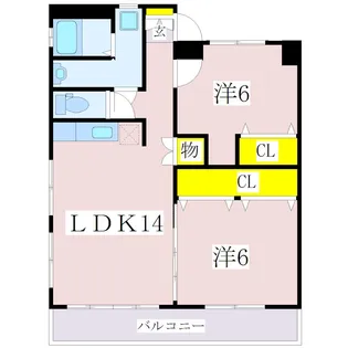 鹿児島県鹿児島市谷山中央6【マンション】の間取り