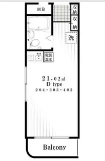 メゾン淡路【4階】の間取り