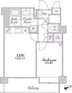 Daiwa芝浦ビル【10階】の間取り