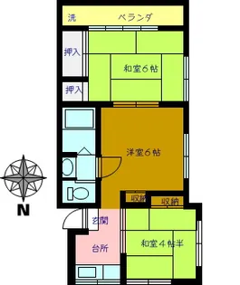 コーポ幸【2階】の間取り
