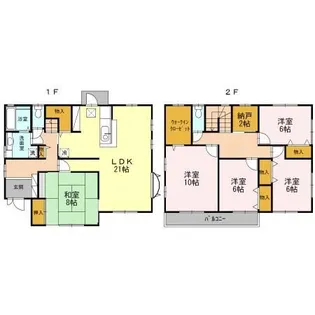 岡山県赤磐市桜が丘東2【一戸建】の間取り