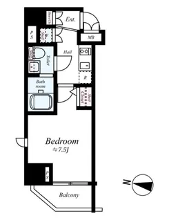 プレスタイル入谷II【11階】の間取り