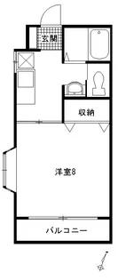 1Kの間取り画像