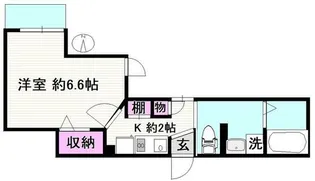 ウェルスクエア東蒲田【3階】の間取り