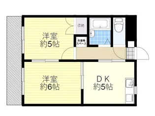 ボンヌール春日【1階】の間取り