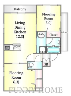 (仮称)二葉1丁目メゾン【4階】の間取り