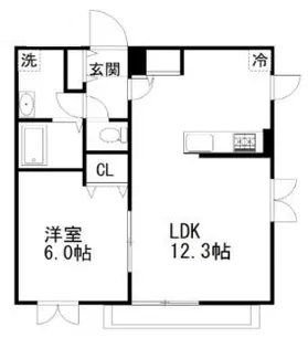 セリシール【1階】の間取り
