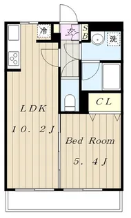 ブランネージュ多摩川【4階】の間取り
