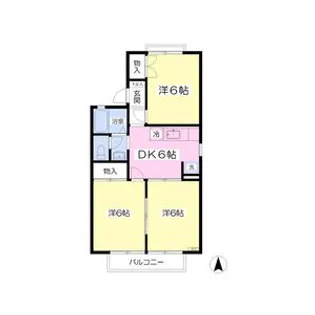 レジデンス横島1号館【2階】の間取り