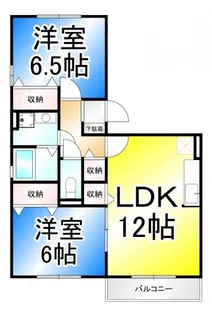 グランコスモ竹内【3階】の間取り