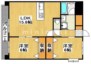 熊本県熊本市中央区船場町下1【マンション】の間取り
