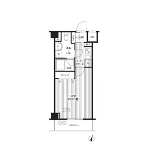 グランハイツ東中野【2階】の間取り