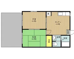 メゾン ジュネス【1階】の間取り