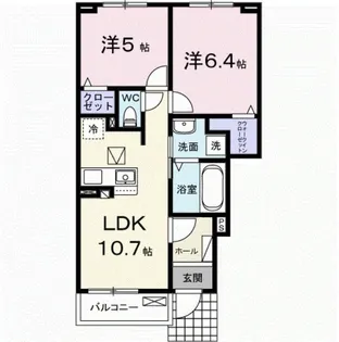 アンシャンテ【1階】の間取り