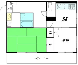 サンパレス西品川【3階】の間取り