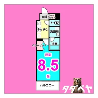 リシュドール名駅南【5階】の間取り