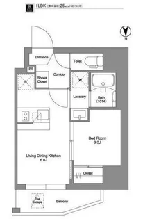 BPRレジデンス王子【8階】の間取り