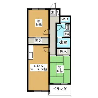 ブランデール【1階】の間取り