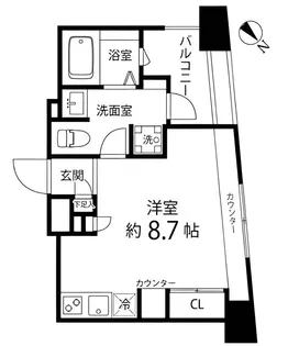 レニール本駒込【4階】の間取り