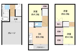 大阪府門真市深田町【一戸建】の間取り