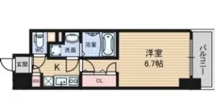 セレニテ心斎橋グランデ【12階】の間取り