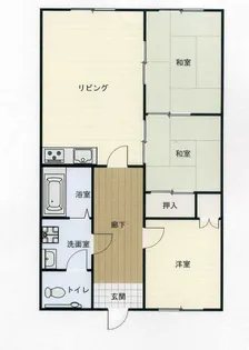 北園パークマンション【3階】の間取り