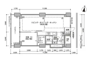 東雲キャナルコートCODAN16号棟【11階】の間取り